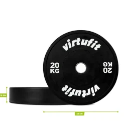 VirtuFit Bumper Plate Olympische Halterschijf van Rubber< Halters En Gewichten