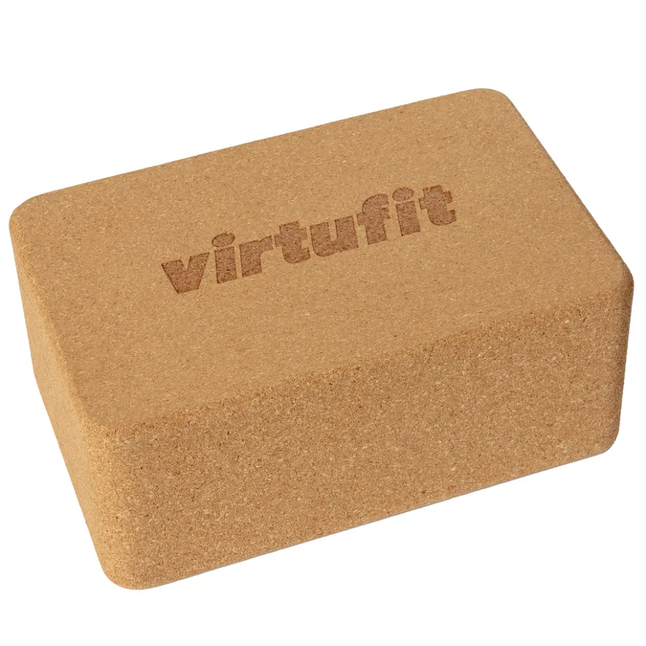 VirtuFit Ecologisch Premium Kurk Yoga Blok< Yoga Accessoires