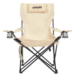 Opvouwbare Camping Stoel met Voetsteun|VirtuFit Hot