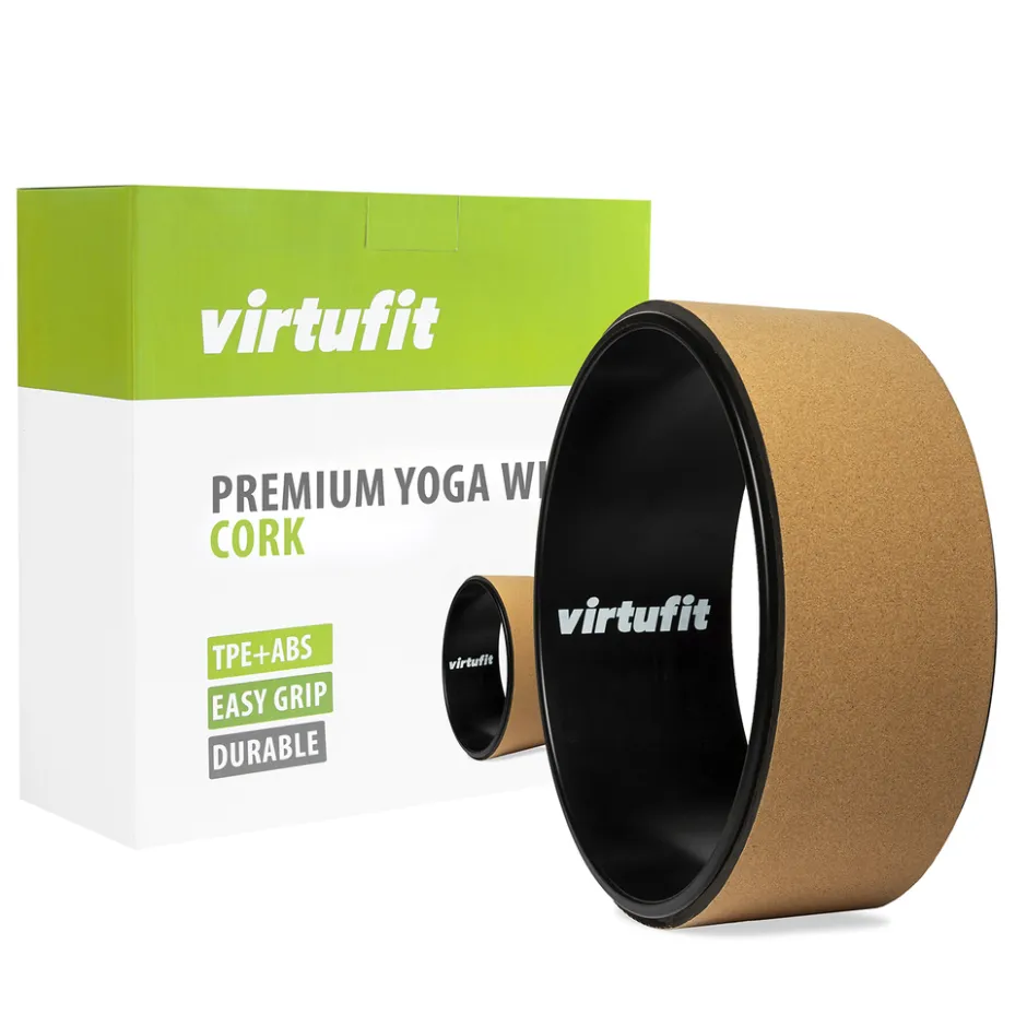VirtuFit Premium Kurk Yoga Wiel< Yoga Accessoires