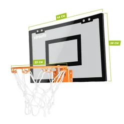 VirtuFit Pro Mini Basketbalbord met 2 Ballen en Pomp< Basketballen