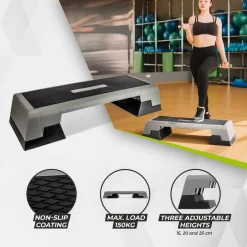 VirtuFit Professionele Verstelbare Aerobic Fitness Step/Stepper< Fitnessmaterialen