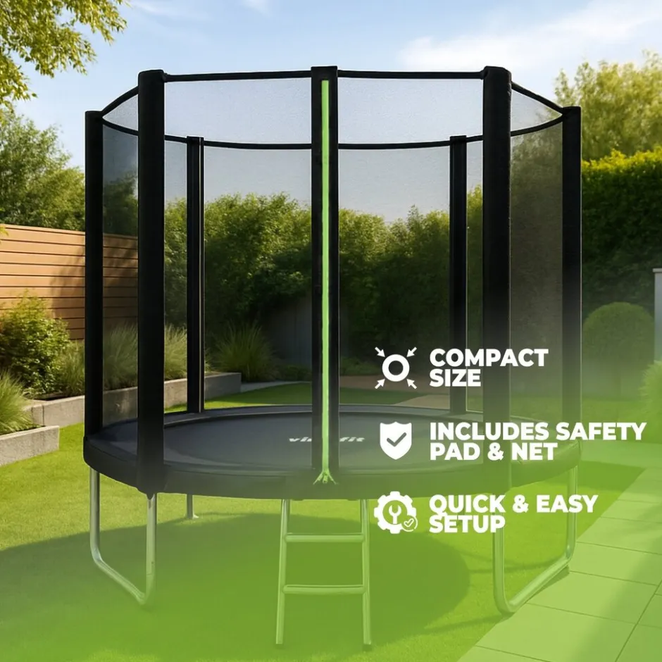 VirtuFit Trampoline met Veiligheidsnet< Speeltoestellen