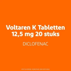 Voltaren K 12,5mg Diclofenac-Kalium Filmomhulde Tabletten< Pijn