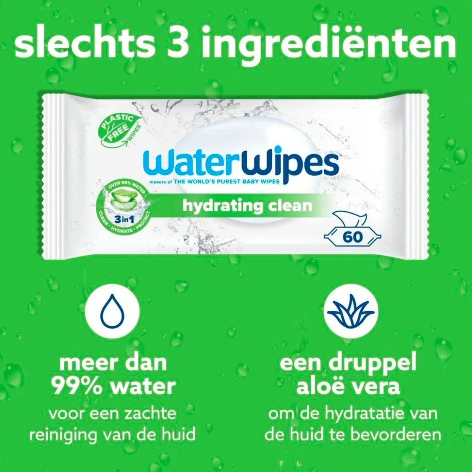 Hydrating Clean Babydoekjes|Waterwipes Hot