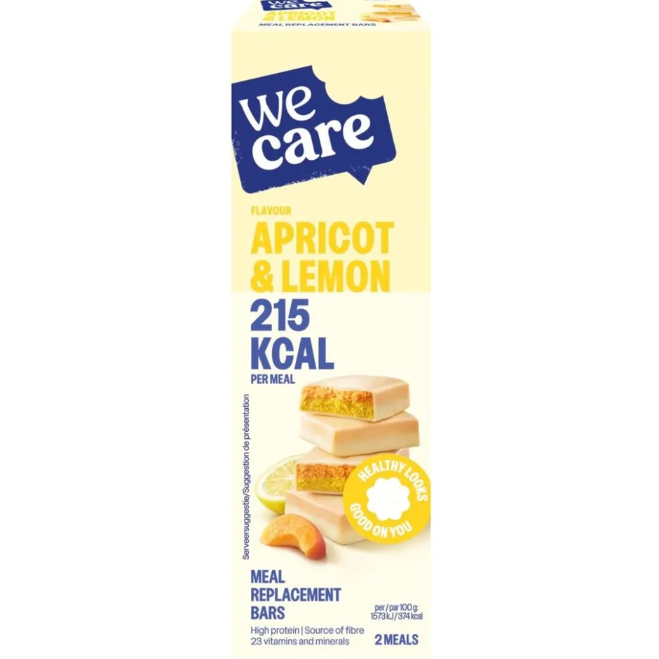 WeCare Apricot & Lemon Meal Replacement Bars< Maaltijdvervangers|Maaltijdrepen, Drinkmaaltijden