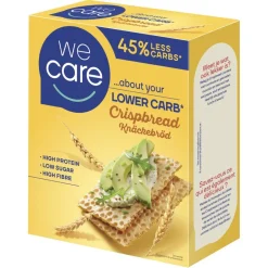 WeCare Lower Carb Crispy Crackers< Verlaagd Koolhydraatgehalte