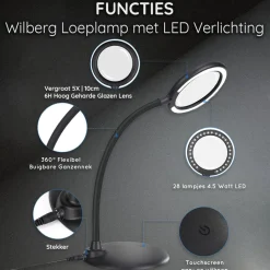 Wilberg Loeplamp met LED Verlichting< Verlichting