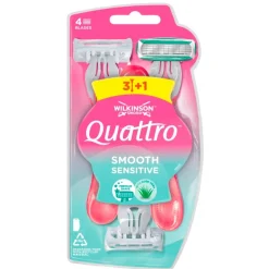 Quattro Smooth Sensitive Wegwerpscheermesjes|Wilkinson Sword Best