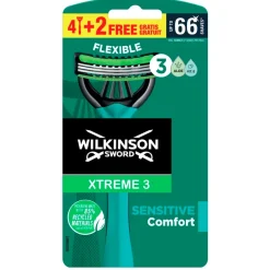 Wilkinson Sword Xtreme 3 Sensitive Wegwerpscheermesjes<Heren Scheermesjes