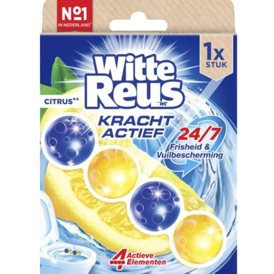 Kracht Actief Citrus Toiletblok|Witte Reus