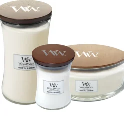 geurkaarsen White Tea & Jasmine|Woodwick Sale