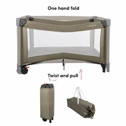 X Adventure Campingbedje / Reisbed Twist Groen Inclusief Transporttas< Campingbedjes