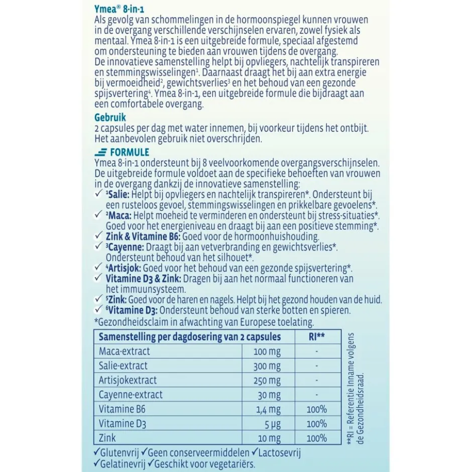 Ymea 8-In-1 Capsules< Overgang