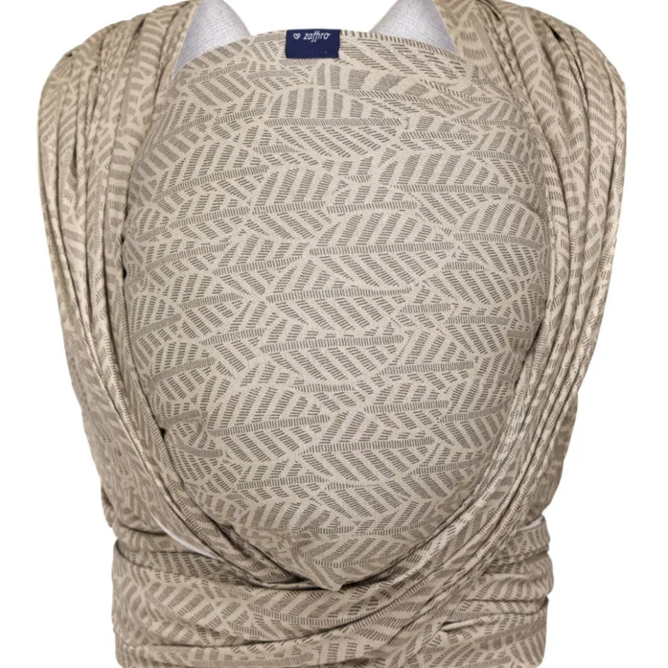 Be Close Beige Leaves Multifunctionele Draagdoek|Zaffiro Sale
