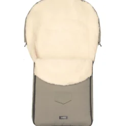 Wol Taupe Universele Afritsbare Voetenzak|Zaffiro Outlet