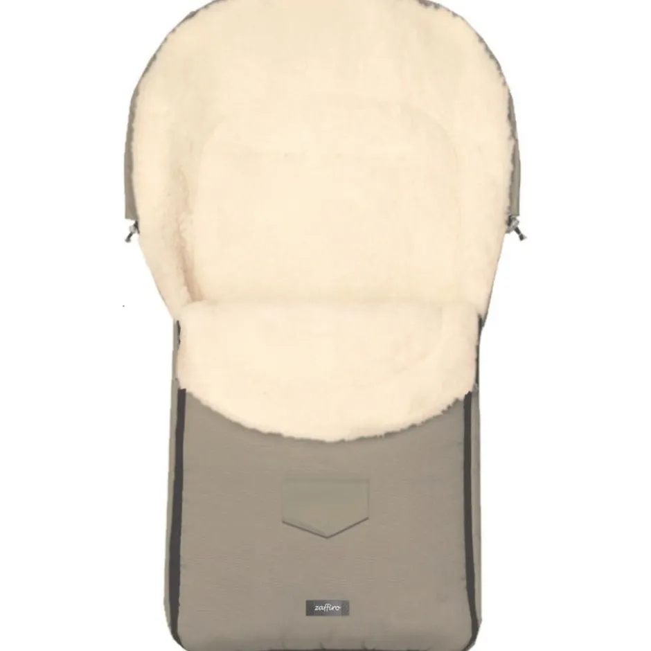Wol Taupe Universele Afritsbare Voetenzak|Zaffiro Outlet