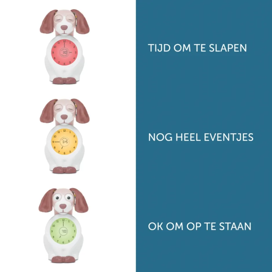 Zazu Davy the Dog Roze Slaaptrainer en Kinderwekker< Baby Elektronica|Slaaptrainers