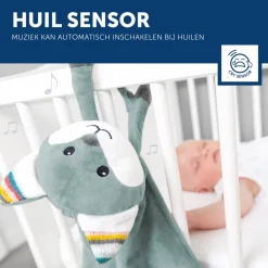 Zazu Felix de Vos Heartbeat Knuffeldoekje< Grijp- En Bijtspeelgoed|Interactief Speelgoed