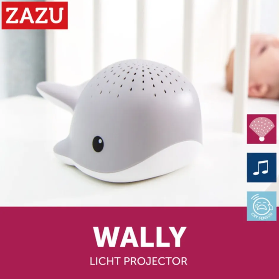 Zazu Wally Blauw Muzikale Babyprojector< Baby Elektronica|Nachtlampjes En Projectoren