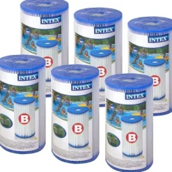Intex Zwembad filters 6 stuks voor type B pomp< Zwembaden En Accessoires