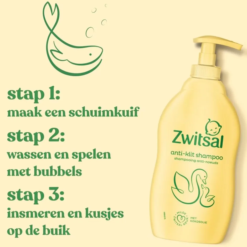 Zwitsal Anti‑Klit Shampoo< Baby Haarverzorging