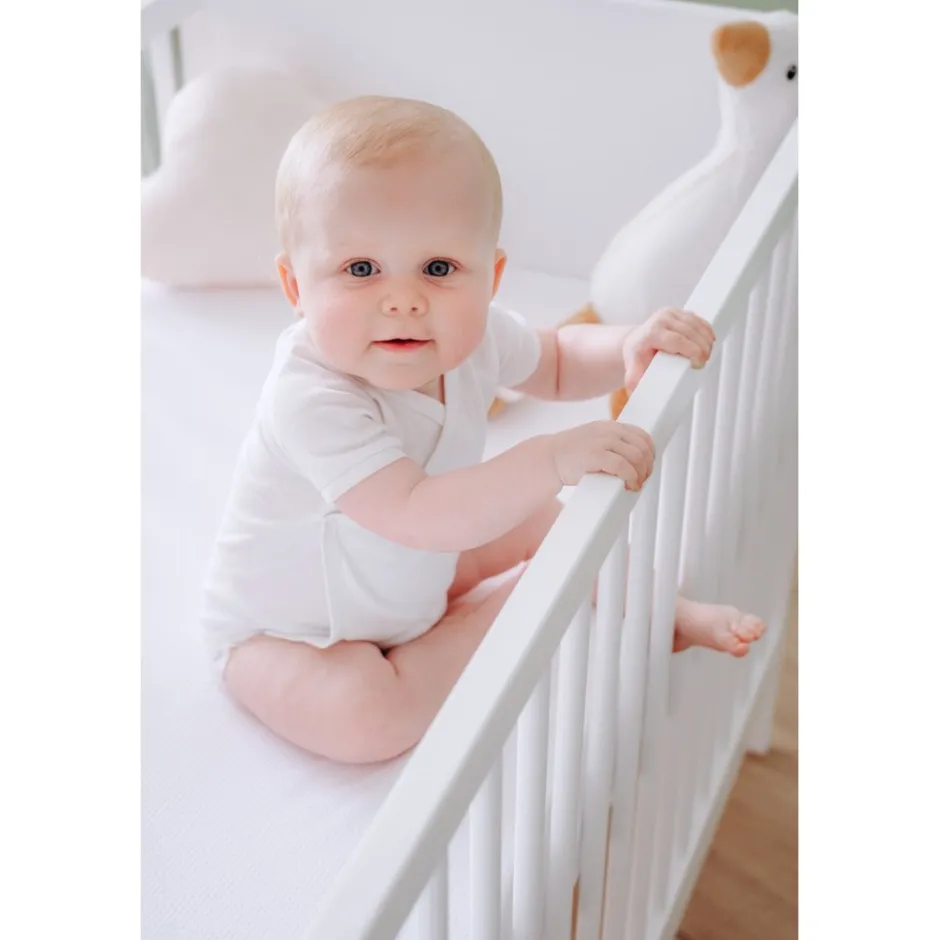 ZZZOO Airgosafe 60 x 120 cm Wit Ledikant Hoeslaken Duopack< Baby Beddengoed